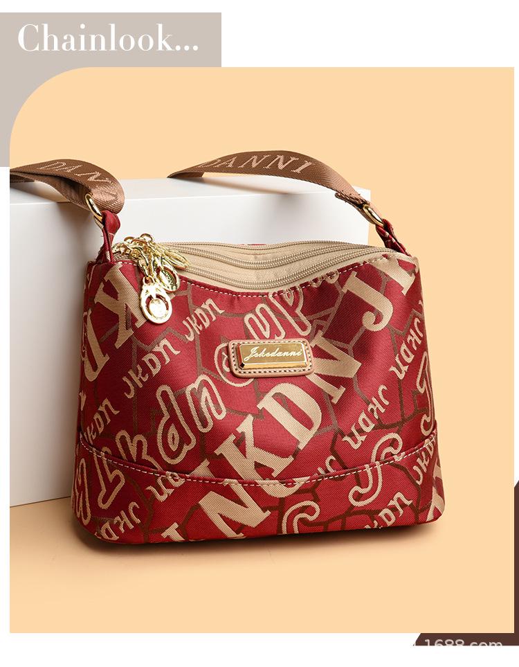 Oxford-Stoff Mehrschichtige Umhängetasche für Damen - Leicht, Vielseitig, Lässige Canvas-Tasche für Mütter