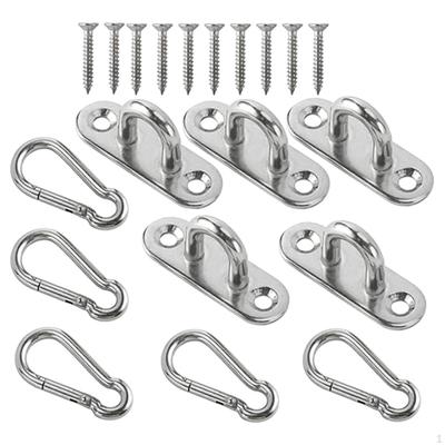 Pad Eye Plate Easy Install Hammock Wall Mount Solid Marine Hardware Staple Hook for Boat Accessories