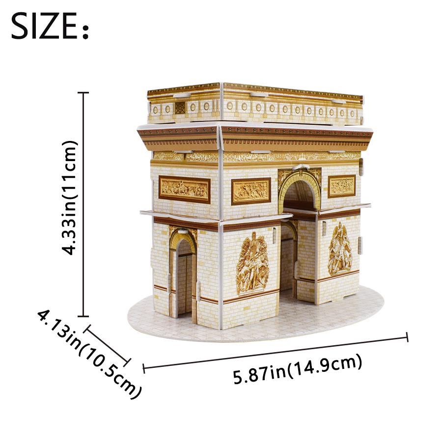 

Триумфальная арка DIY Foam 3D Puzzles Достопримечательности Строительство Handmade Сборка Модель Наборы Игрушки для детей as the picture
