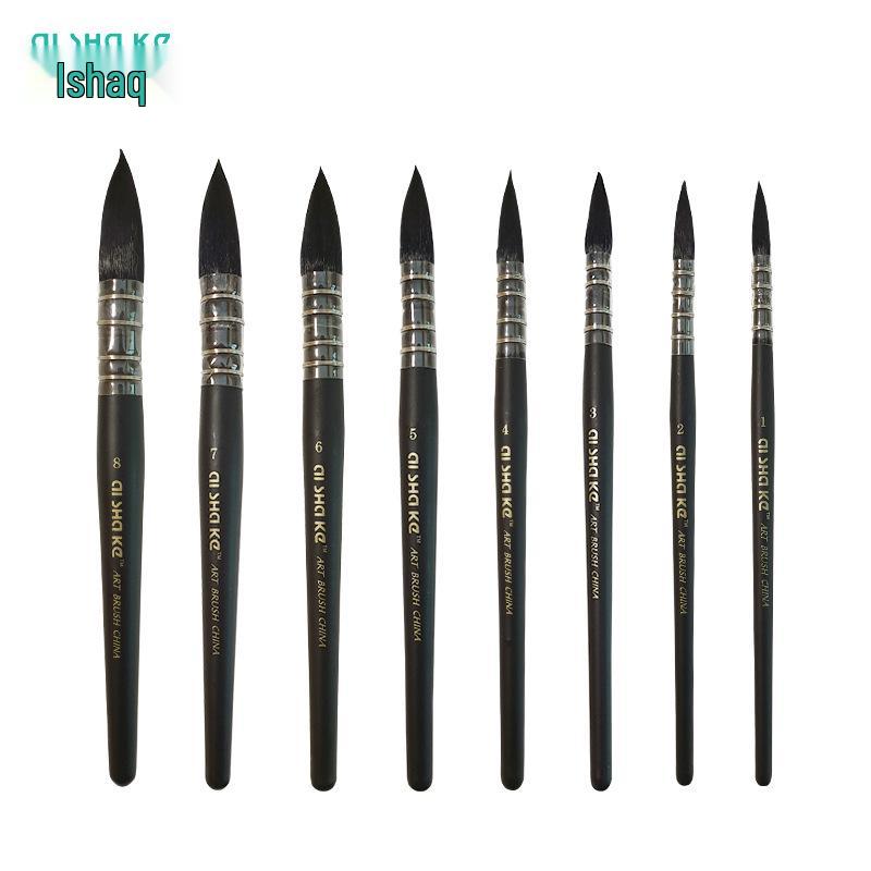 Aishake Roter Dicker Mann Eichhörnchenhaar Aquarell- & Ölmalpinselset