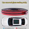 EPDM Rubber Sunroof Cover Seal Trim Adhesive Rubber Trim Flexible Strips for Car Windshield & Tailgate Weather Stripping