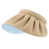 Empty top sun protection hat women's summer visor hat UV protection beach travel sun hat cycling face cover shell hat