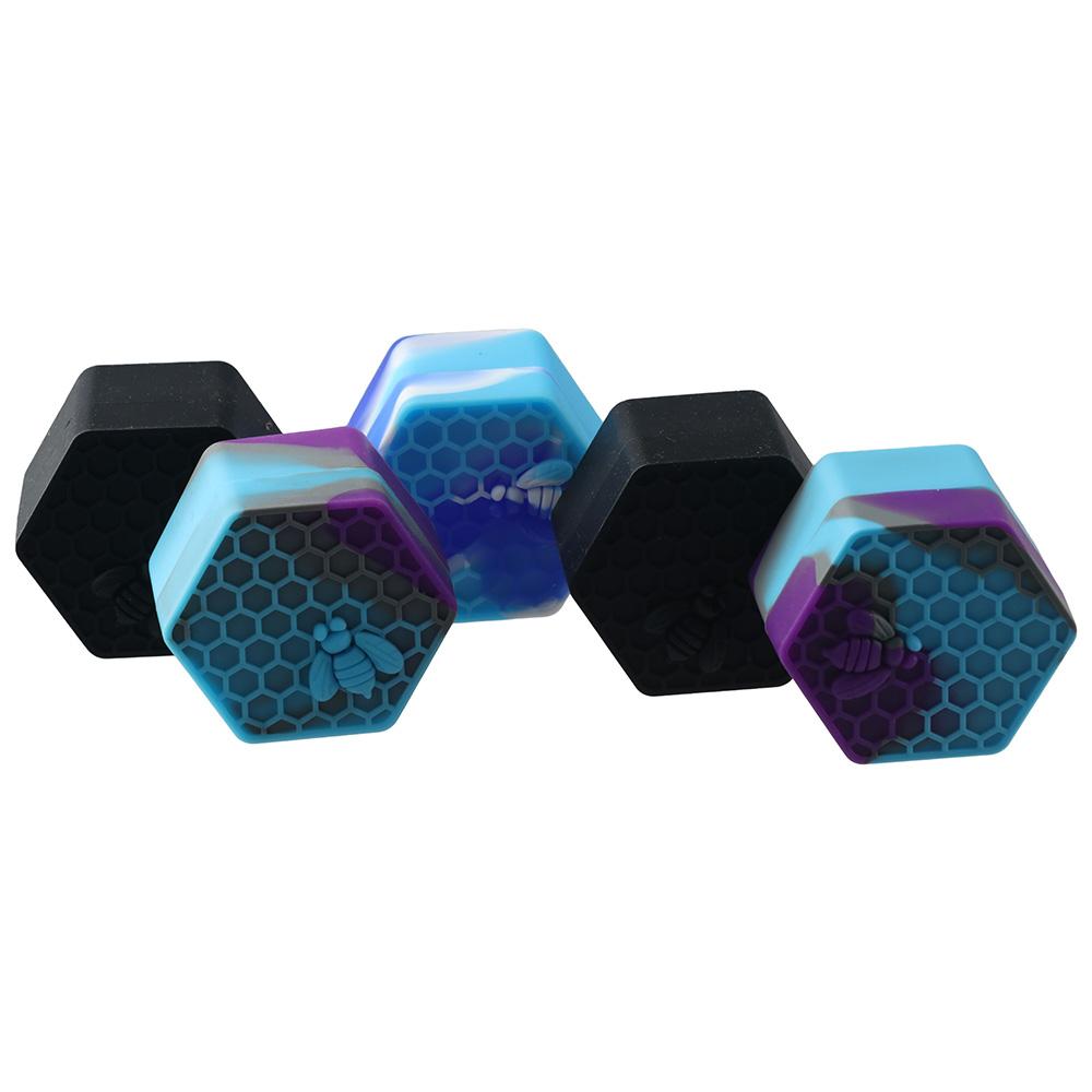 Silicone Hexagon Silicone Container 26ml Silicone Honeybee Jars  Silicone Container