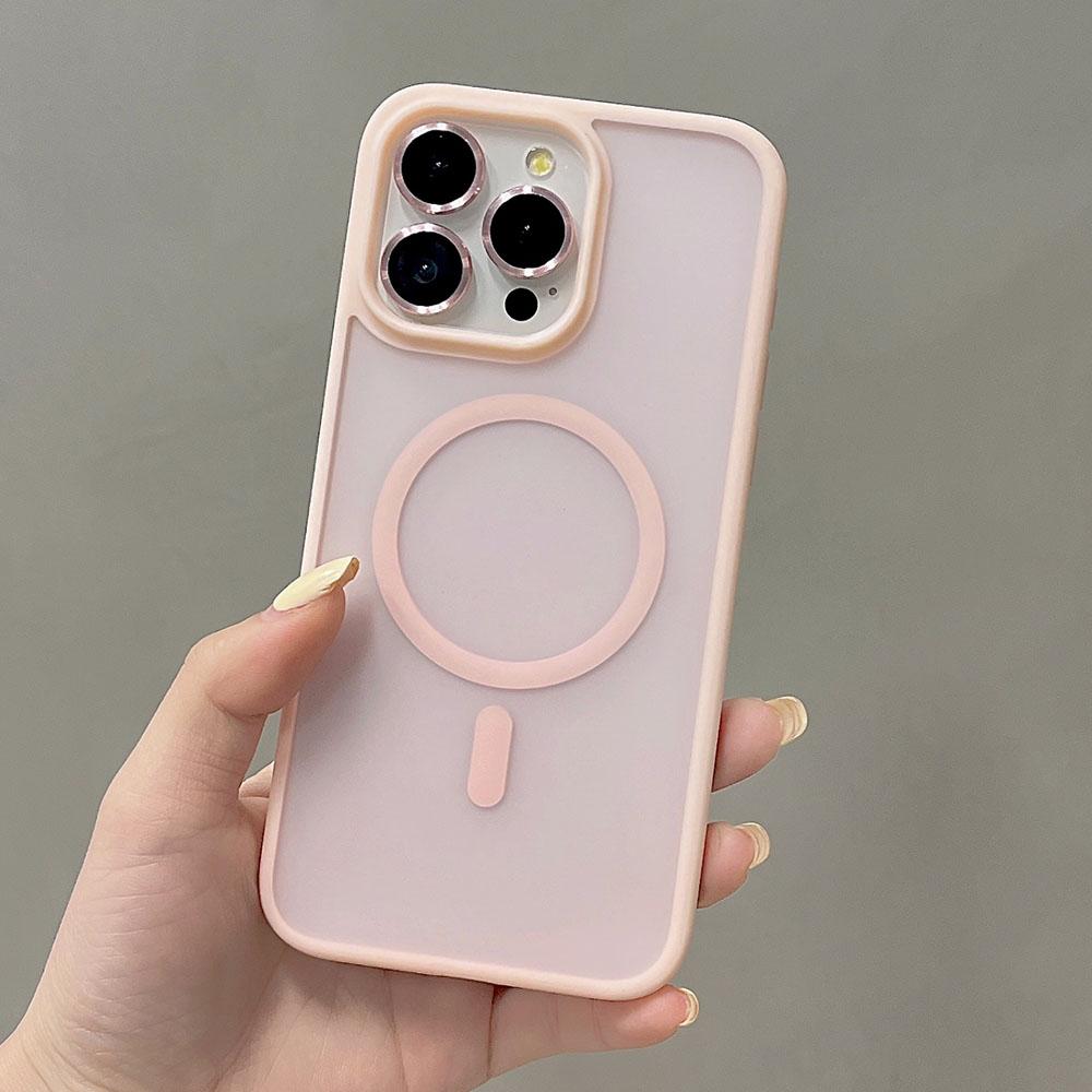 Matowa, przezroczysta obudowa Magsafe do iPhone'a 15 Pro Max 14 13 12 11 Pro Max 15 Plus z magnetycznym etui do ładowania bezprzewodowego