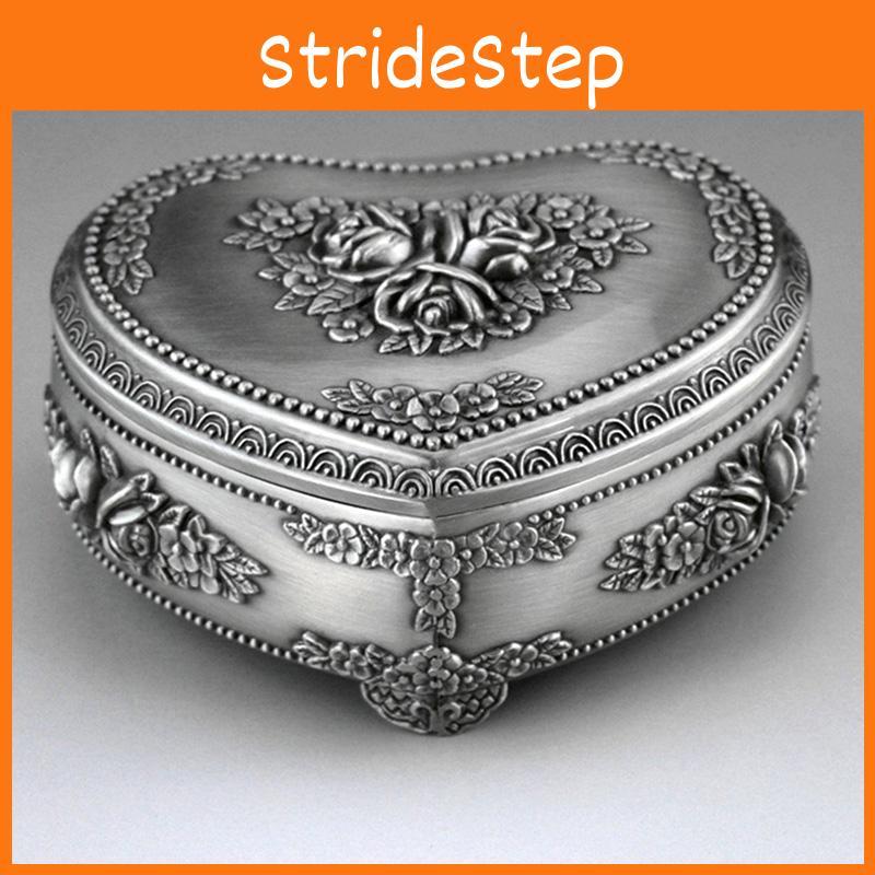 Stunning Silver Alloy Heart Shape Music Box For Kids With Classic Wind Up Mechanism