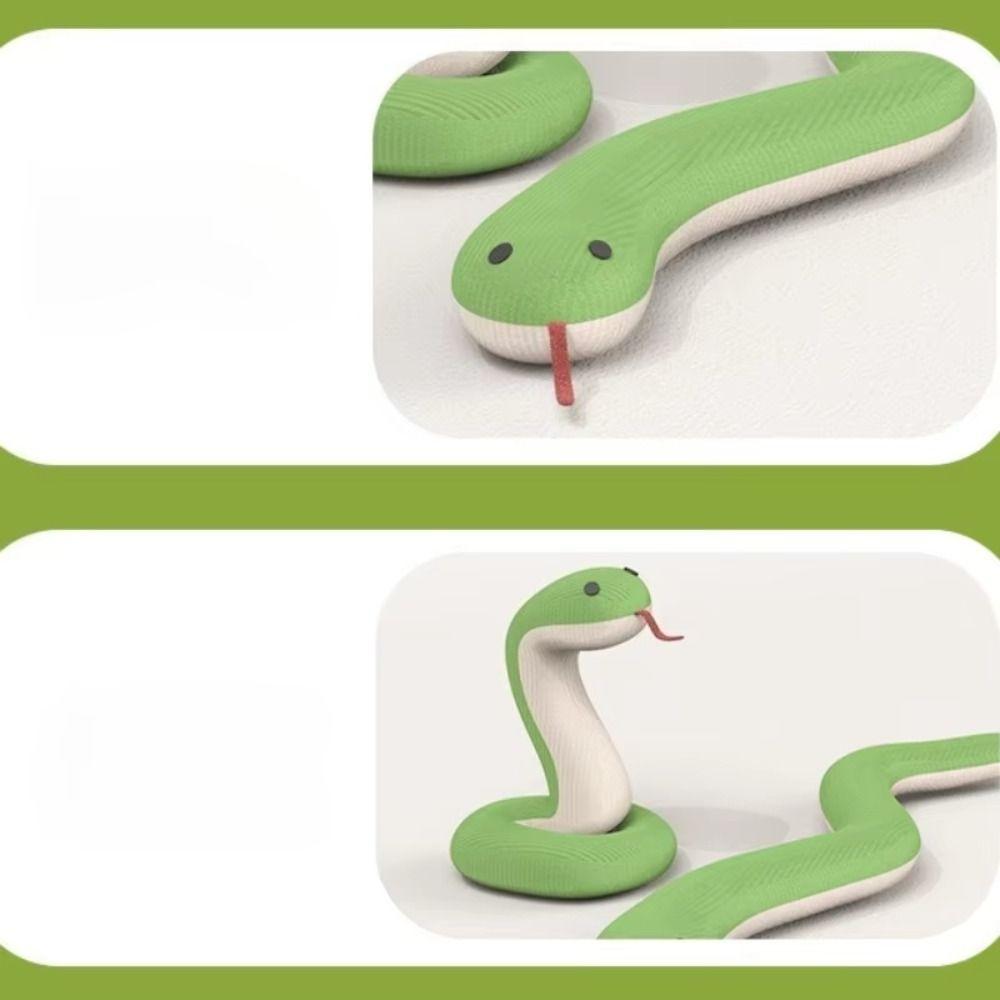 Plush Kitten Toy Snake Soft Touch Snake Shape Cat Toy Creative Interactive Pet Toy  Indoor