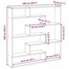 VidaXL Étagère cube murale 7 compartiments sonoma gris 860027
