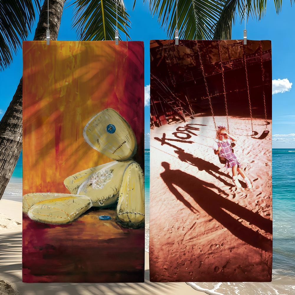 Rock Band K-Korn Towel Quick Drying Beach Towels Are Suitable For Swimming Pools Camping Yoga And The Gym