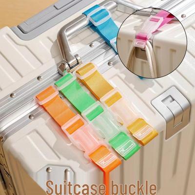 Portable Luggage Fixing Strap with Hanging Buckle for Suitcases and Backpacks