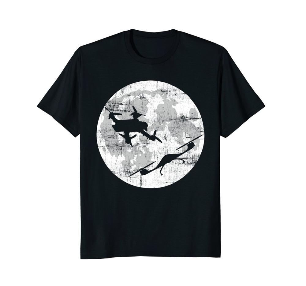 

Brand New Summer Mens Short Sleeve T-shirt RC Drone Pilot Quadrocopter Moon Flight Men Woman T Shirt Tee Streetwear 4XL