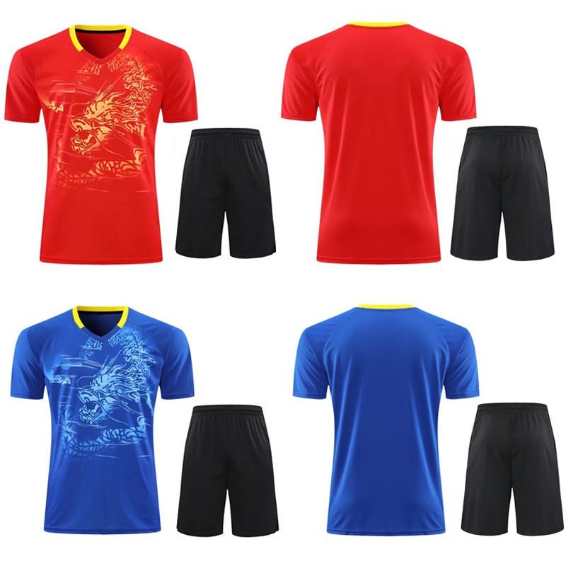 Sports Training Jerseys Men Women Kids Badminton Ping Pong Team Uniforms Breathable Blend