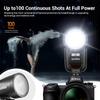 GODOX V1 Pro N V1ProN Round Head TTL Camera Flash Speedlight HSS Detachable Design Modeling Light Rechargeable Battery Strobe Compatible with Nikon