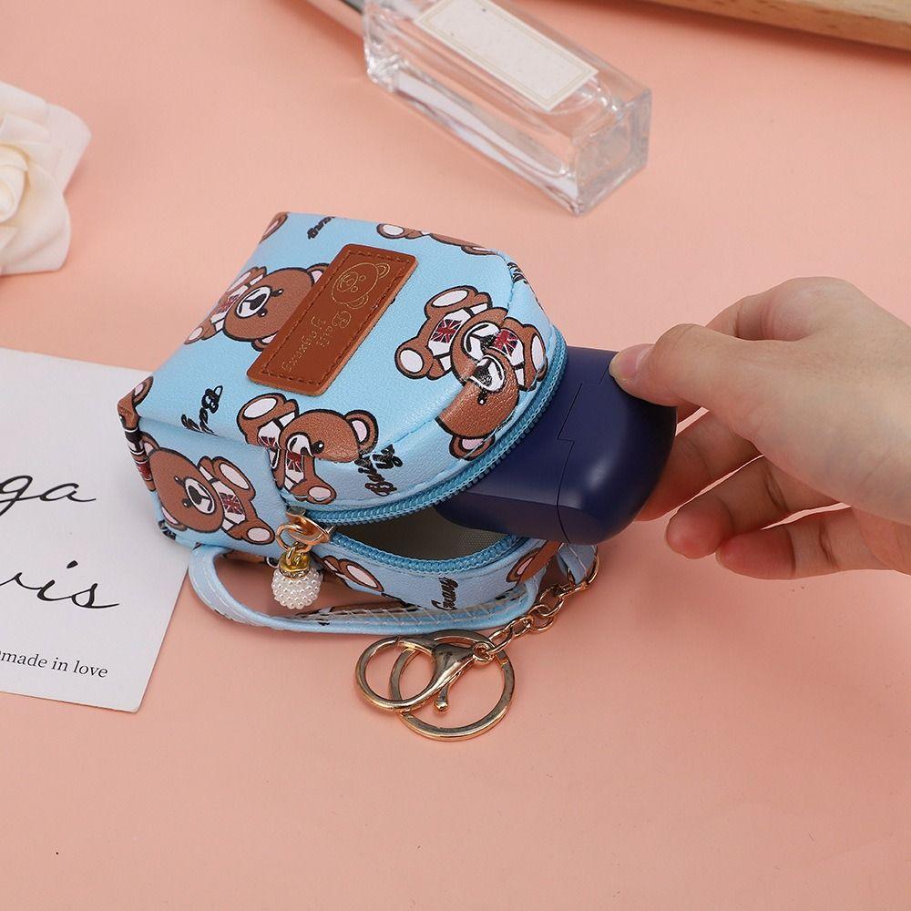 Mini Bear Coin Purse PU Leather Small Bag Coin Card Holder Girls
