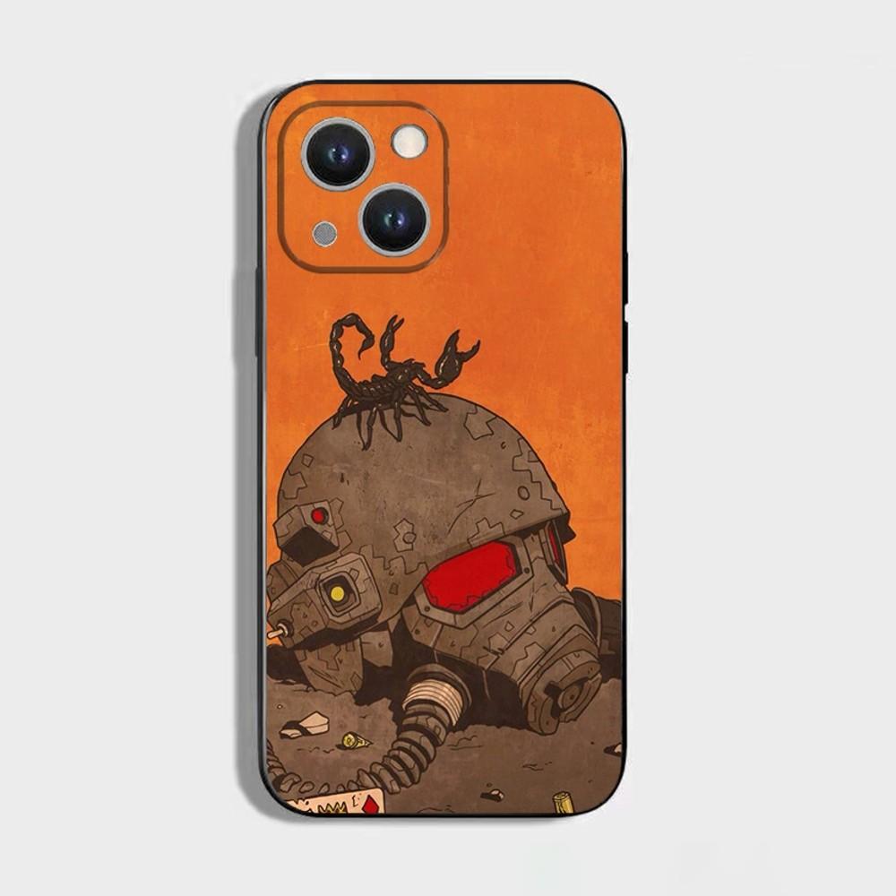 F-Fallout S-Serie 4 Coole Handyhülle Für iPhone 16,15,14,13,12,11 Plus,Pro Max,XS,X,XR,SE,Mini,8,7,Weiches Silikon Schwarze Abdeckung