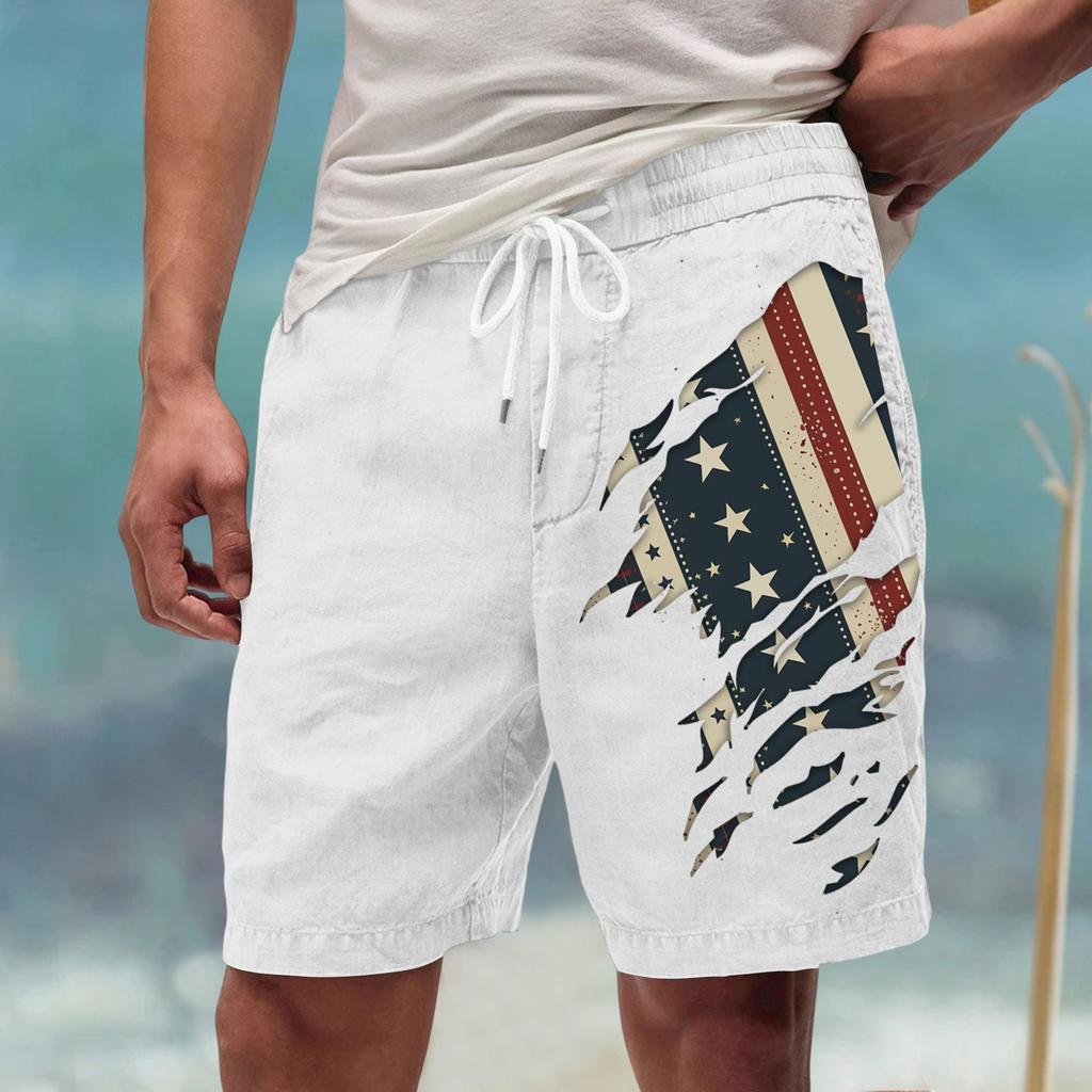 Pantalones Deportivos Holgados Casuales de Verano para Hombre Pantalones Cortos de Playa Grandes