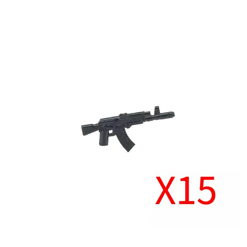 Military Soldiers Figures Weapons Building Blocks Accessories Two-color Guns Assault Sniper Rifles M16 M4 Model Bricks Toy Gift