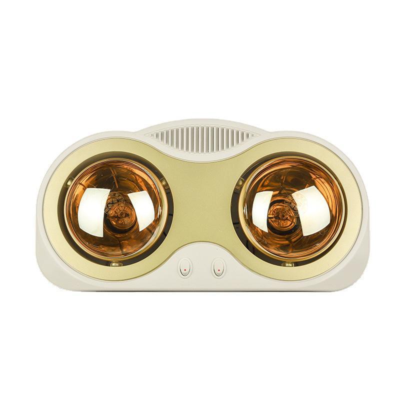 Gold Light Bulb Bathroom Heater - Warm Ceiling Fixture for Home