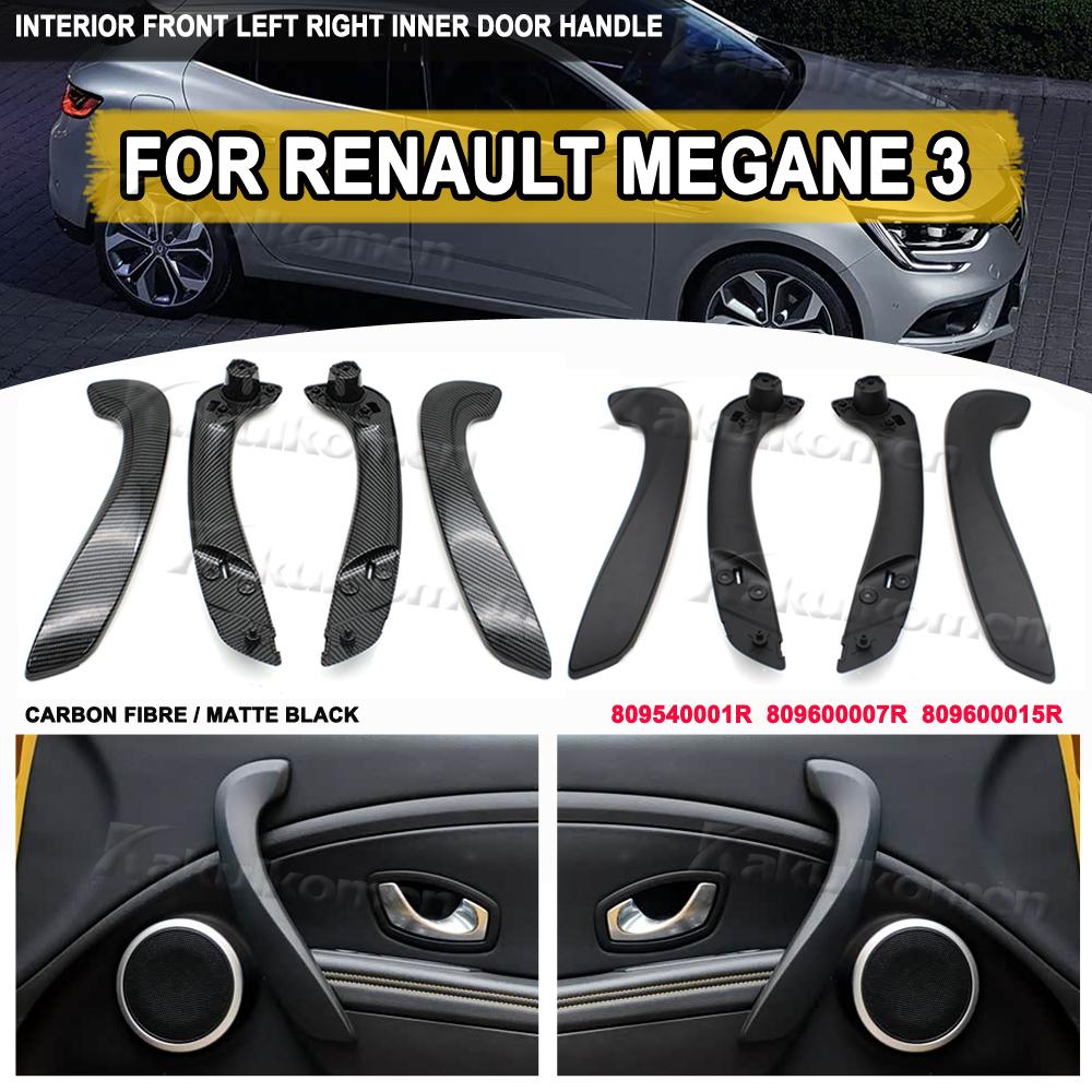For Renault Megane 3 III Fluence 2008-2016 Interior Front Left Right Inner Door Handle Inside Outer Cover 809600015R 197012651