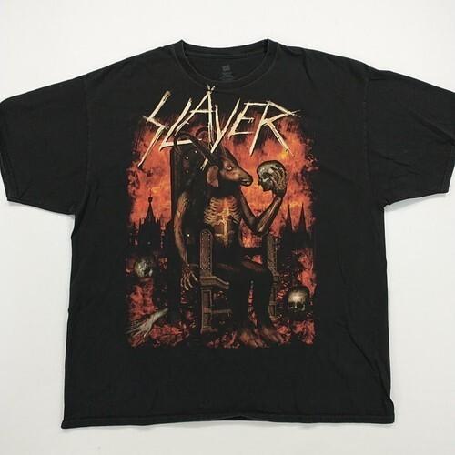 SLAYER NOW I SHALL REIGN IN BLOOD GOAT METAL BAND T SHIRT S-5XL HH04401 Unisex T-Shirt