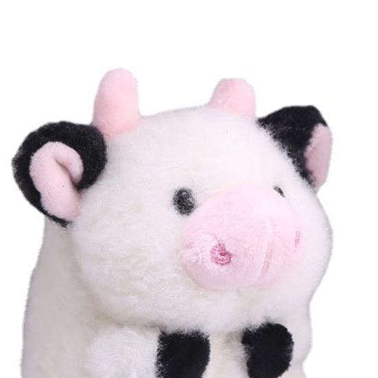 10cm Plush Keychain Exquisite Bag Decoration Lovely Cow Plush Toy Stuffed Doll Pendant Children Gift