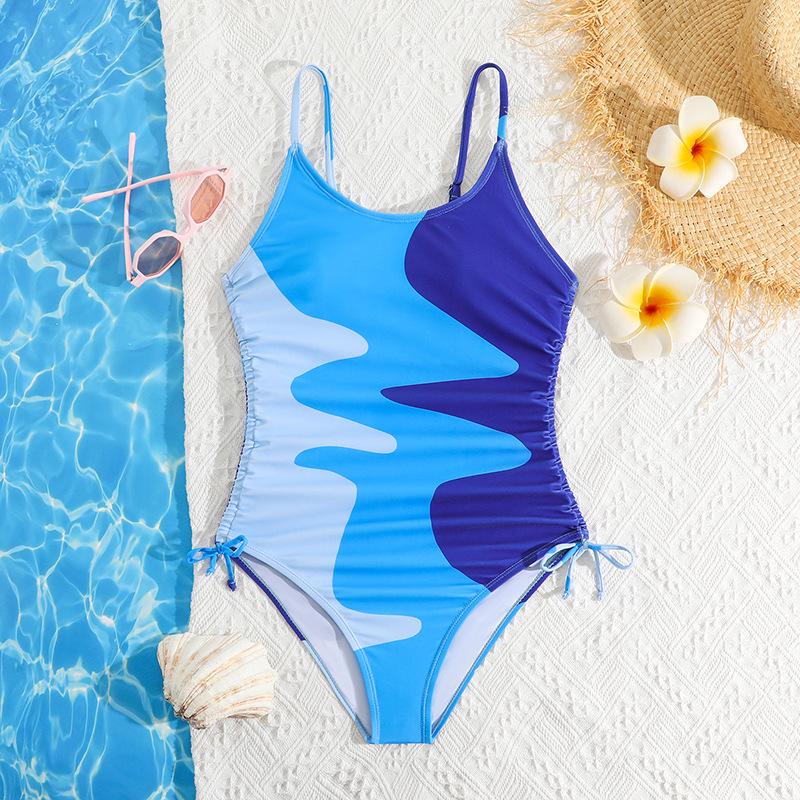 2024 European & American Girls' One-Piece Swimsuit – Stylish Resort Swimwear for Children