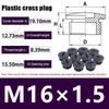 10Pcs Cross Shaped Plastic Plugs Nylon Waterproof High Quality Threaded Hole Plugs M16X1.5 M18X1.5 M20X1.5 M22X1.5 M25X1.5