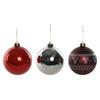 Christmas Baubles - Home ESPRIT - Red Silver - Polyethylene - 21.5 X 21.5 X 22.5 Cm - 15 Pieces - Multicoloured