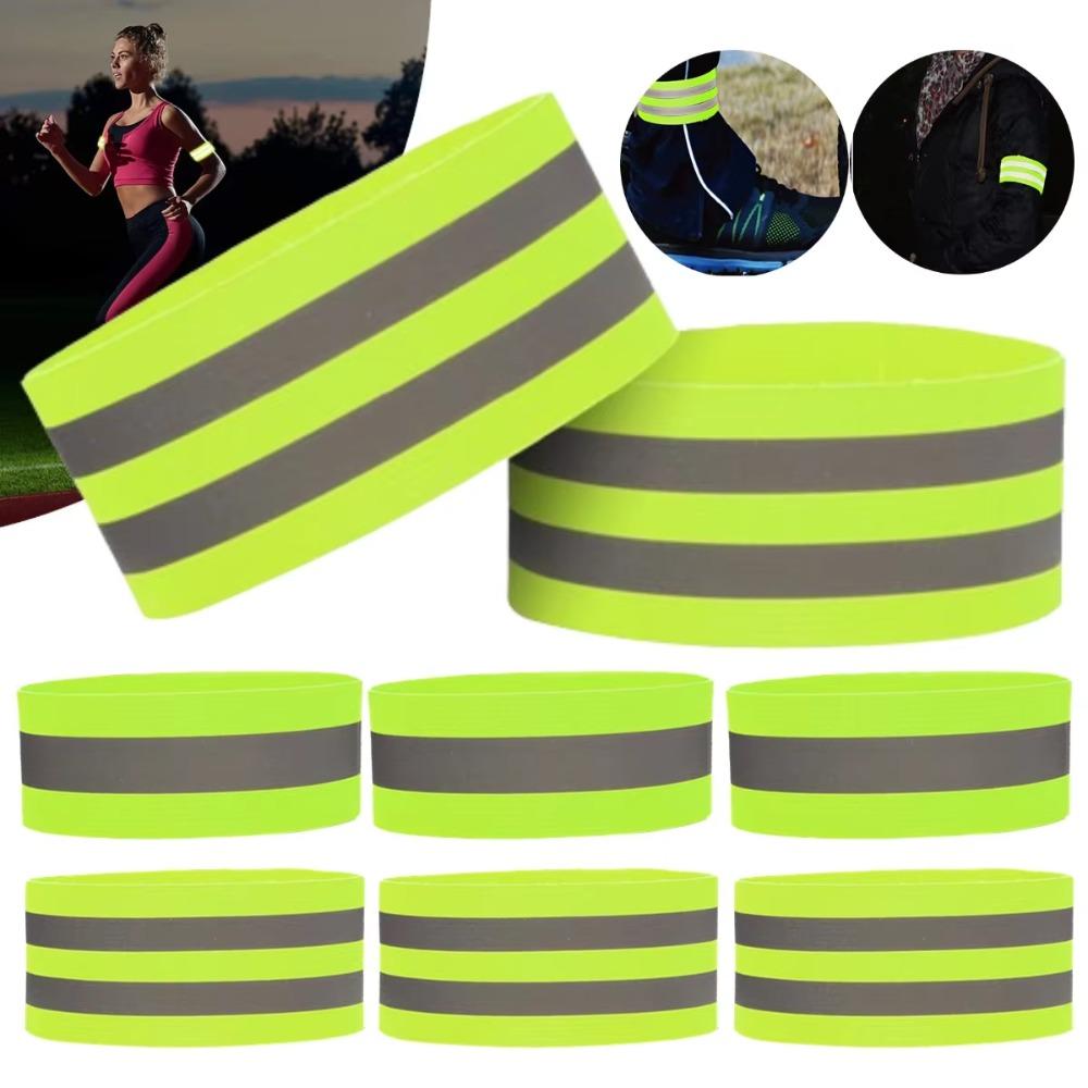 8PCS Multifunctional High Visibility Reflect Straps Safety Reflector Tape  Night Walking