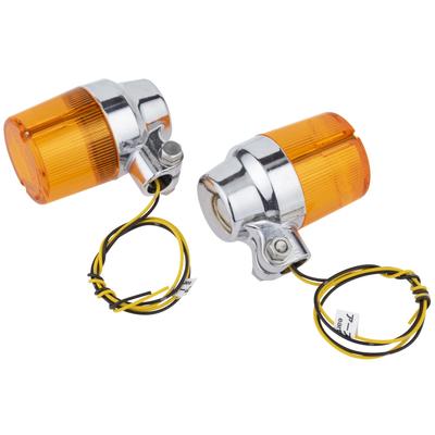Kijima 219-5204 Motorcycle Motorcycle Parts Turn Signal Lamp #410 Aluminum Die Cast, Diameter 2.0