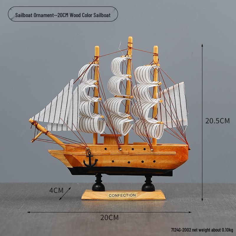 Segelboot Ornament - Modell für ruhige Fahrt zur Dekoration von Zuhause oder Büro