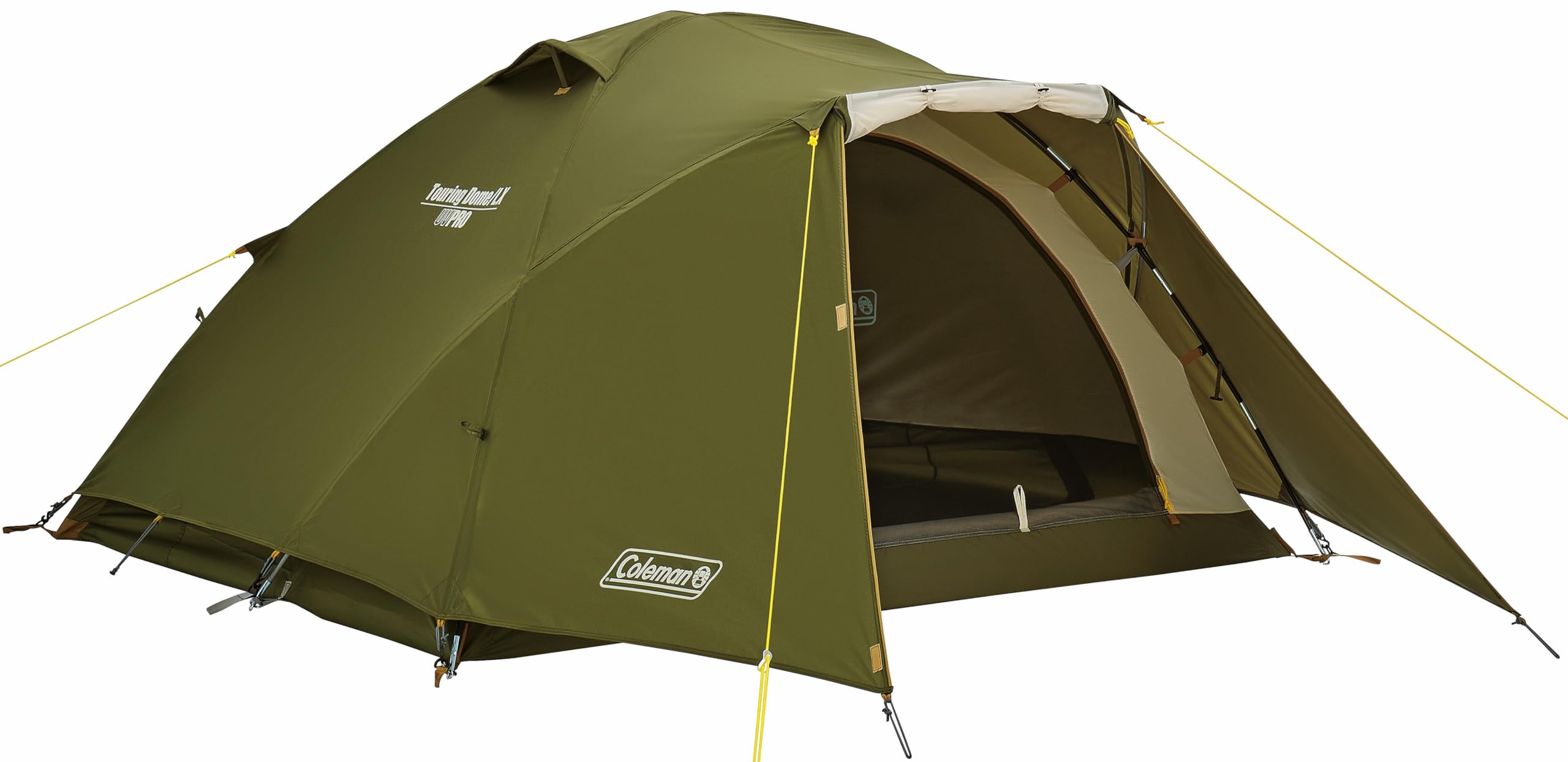 Coleman Touring Dome LX Tent Compact Easy Kangaroo Solo Solo Tent (2-3 person) - Camping, Outdoor, Festival, Storage, Setup, Tent, Camping, оливковый