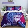 Jinx  Pattern Bedding Quilt Set  Home Decoration  Gift (1 * duvet cover + 2 * pillowcase  without core)