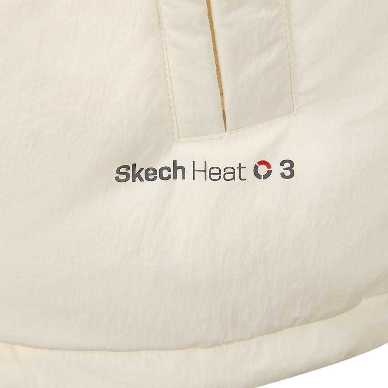 Skechers Fashion Series Solid Color Warm Windproof Waterproof Down Vest Women vests L425W032-01B4