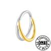 Anillo de Nariz Clicker de Titanio G23 Cartílago de Oreja Tragus Helix Daith Pendientes Redondos Aro CZ 16G Segmento con Bisagra Joyería para Piercing Corporal