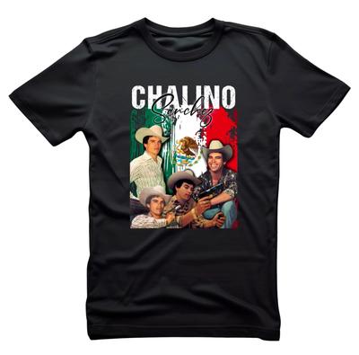T-shirt in Cotone a Maniche Corte Nera Chalino Sanchez Unisex Taglia Magliette Nere