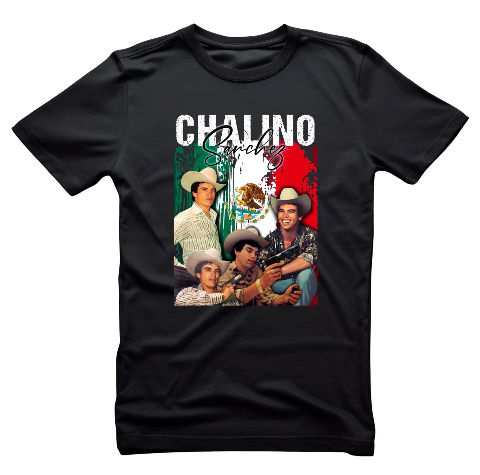 

Chalino Sanchez Black Short Sleeve Cotton T-shirt Unisex Size Black Shirts XL