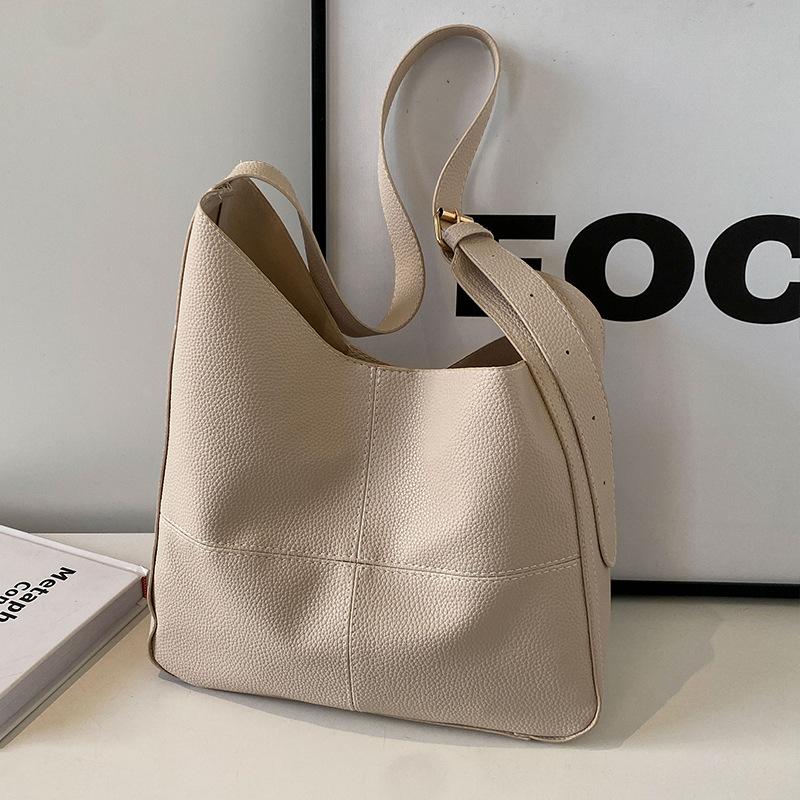 Large Capacity Commuting Bag Women's New Retro Tote Bag Women Ins Fashionable Versatile One-shoulder Handbag Women