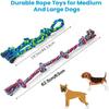 Heavy Duty Dog Rope Toy for Large and Medium Dogs Long Lasting Teeth Cleaning Chew Toys for Aggressive Chewers Bully Breeds