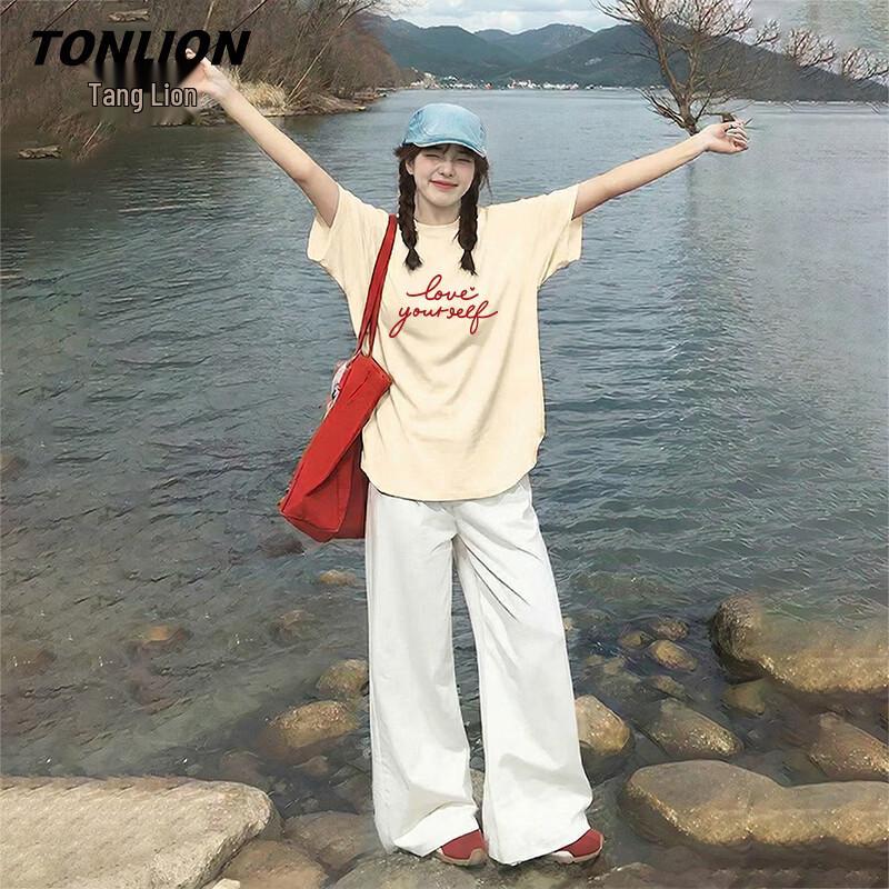 TonLion Women s Cotton Short Sleeve T-Shirt 2XL