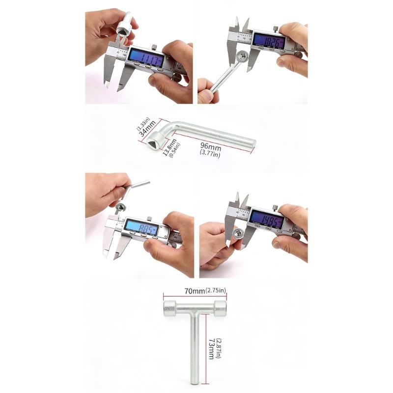 Heavy Duty Steel Triangular Head Wrenches For Train Electrical Elevator Nut Professional Tool Set