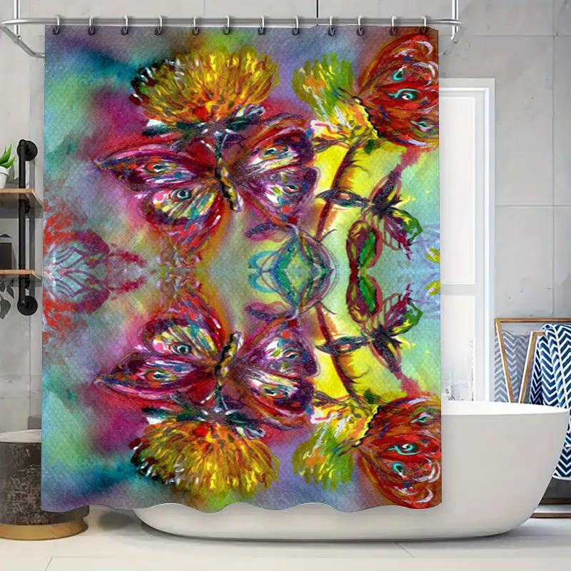 

Personalized Custom Monogram Initials Shower Curtain Luxurious Gold B Letter for Bath Decor 72 Inch Waterproof Fabric Shampoo 90x180cm