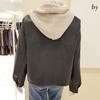Fell Hood Faux Leather Jacket
