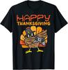 Happy Thanksgiving Dabbing Gamer Turkey Holiday Gift Unisex T-Shirt