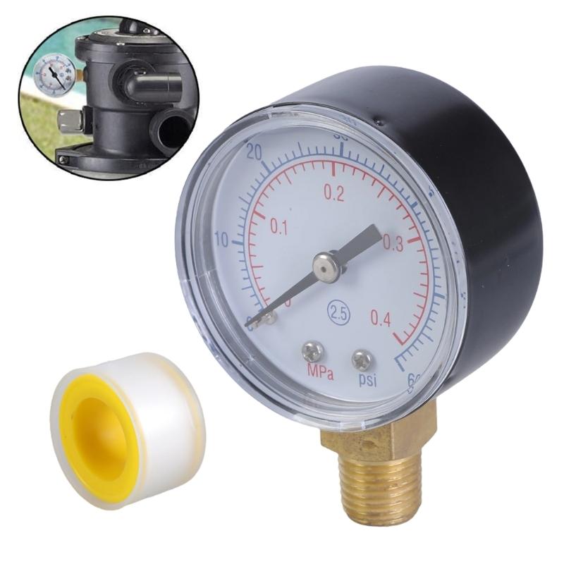 ECX270861 Clear Reading Pressure Gauge Suitable for Accurate Monitoring of Pool Filter Systems Professional And Home Use