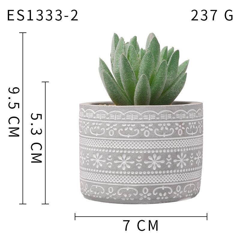 Simulation Succulent Plant Ceramic Pot Bonsai, Home Office Fresh Decoration, Simulation Pot Es1333