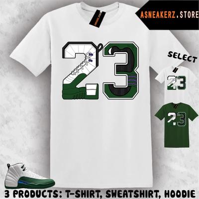 Tee Shirt Matching AJ 12 Bucks 2026 To Match Sneaker Retro Number 23 T-Shirt