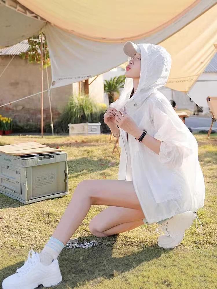 2026 Women's Quick-Dry Sun Protection Hoodie - Fashionable, Breathable, Versatile, Lightweight and Loose Fit.