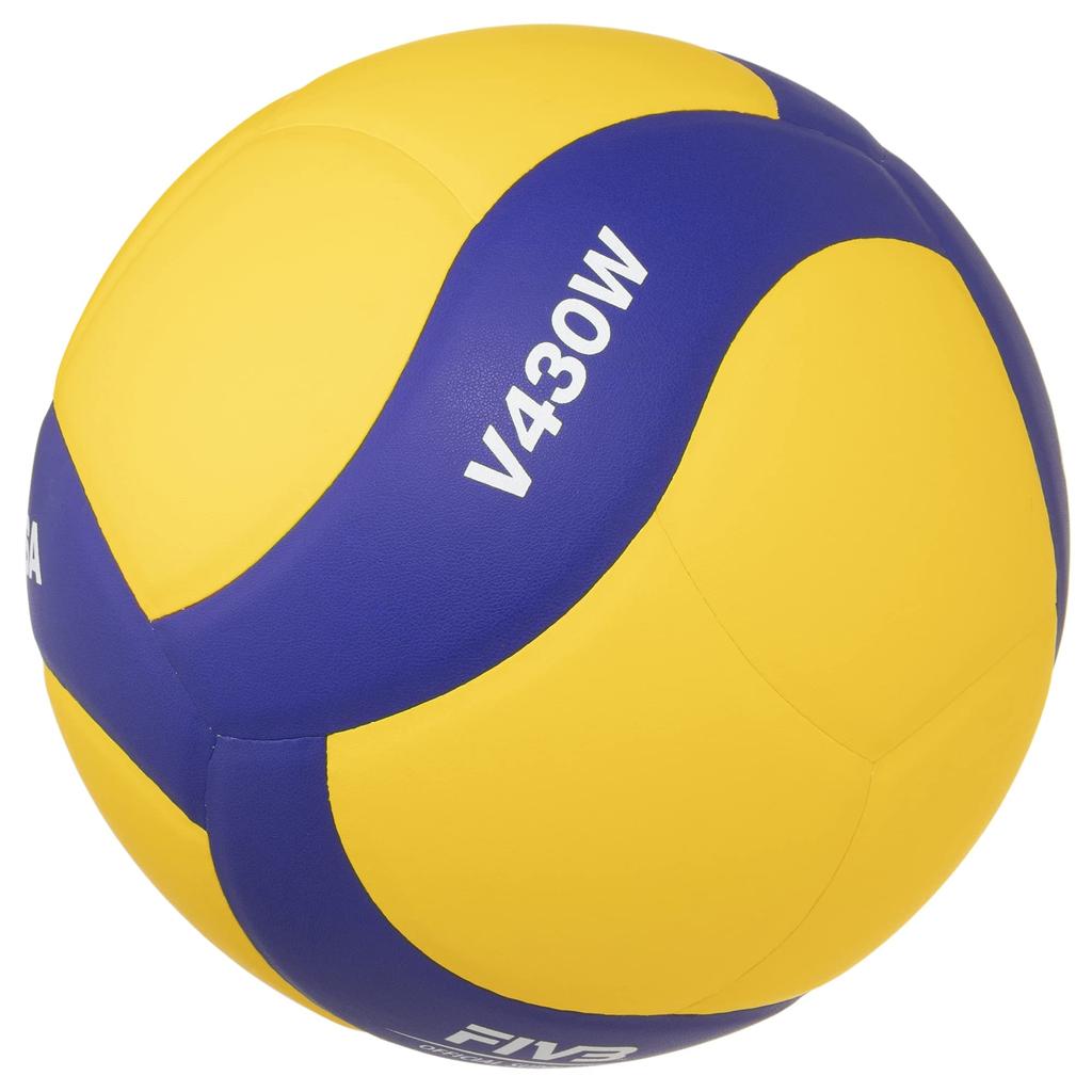 Mikasa Volleyball Practice Ball, Size 4, for Junior High School and Women, Yellow/Blue, V430W, Recommended Internal Pressure 0.3 kgf/cm²