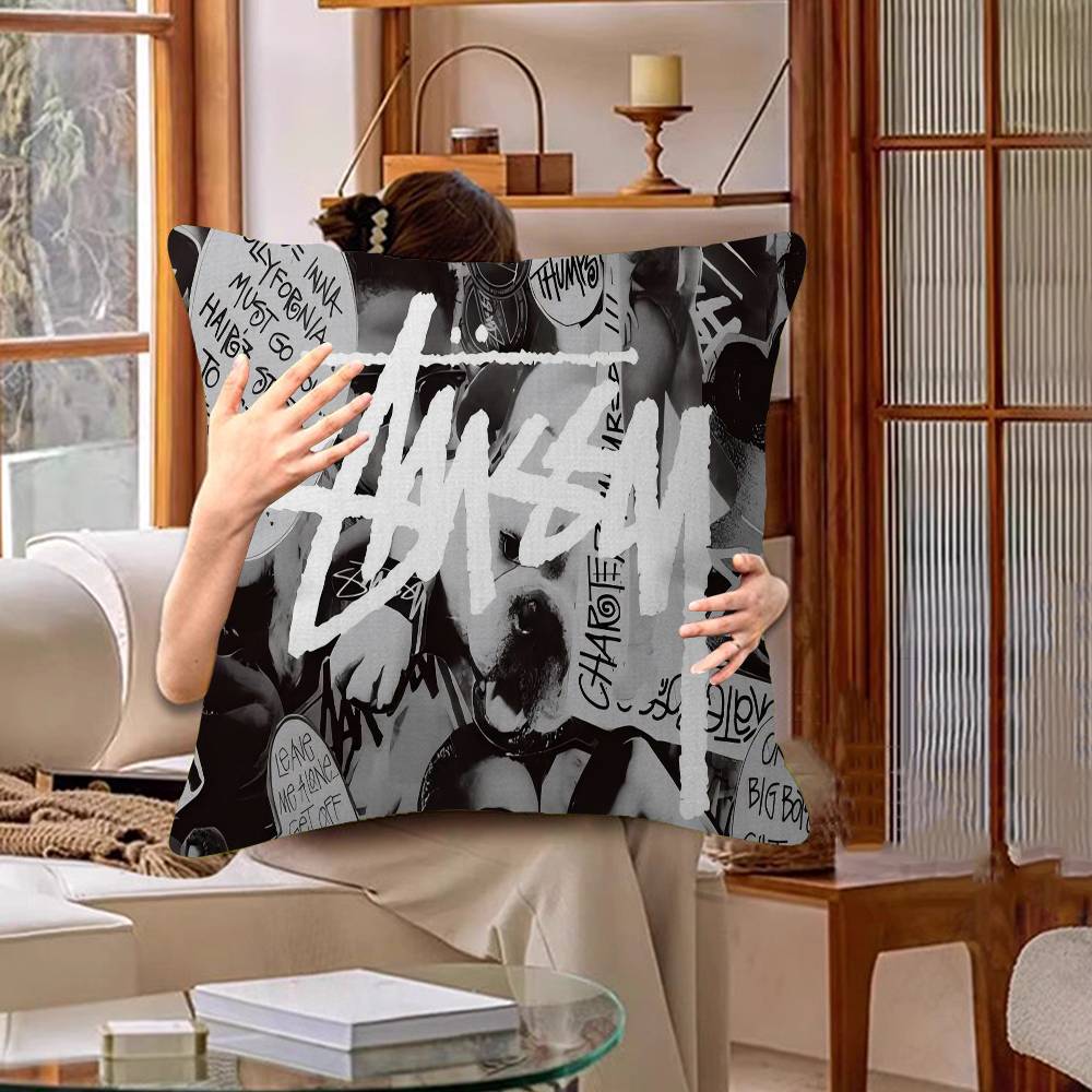 Zwart-Wit NO.8 Bil Kussen Kussenhoes Kussensloop Woonkamer Bank Huisdecoratie Op Maat