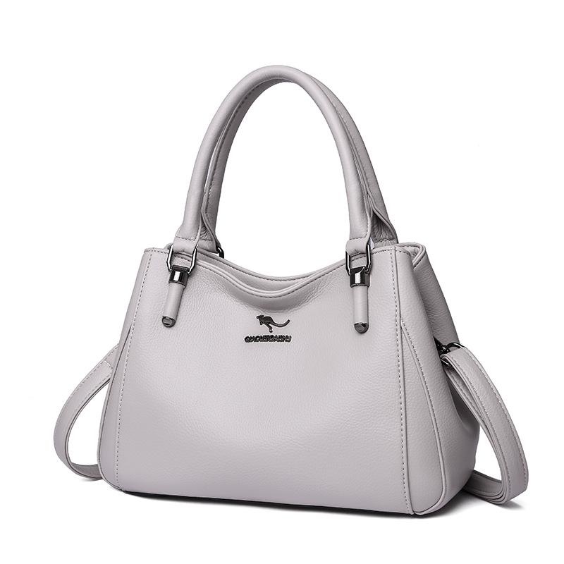 2026 New Fashion Casual Crossbody Bag Women s Large Capacity Commuter Women s Shoulder Bag 30x10x21cm серый